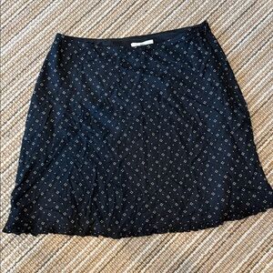 BP Black Mini Skirt with White Pattern